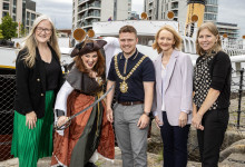 Lord Mayor of Belfast Councillor Ryan Murphy got on board with festivities to launch the  action packed Belfast Maritime Festival which takes place in September